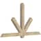Ekena Millwork Kennewick Rough Sawn Timber Gable Bracket, Douglas Fir, 72"W x 42"H x 4"D x 4"F, 14/12 Pitch GBW072X42X0404KEN00RDF - alternate 2